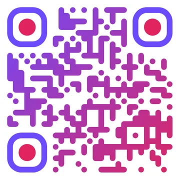 Gradient QR code example